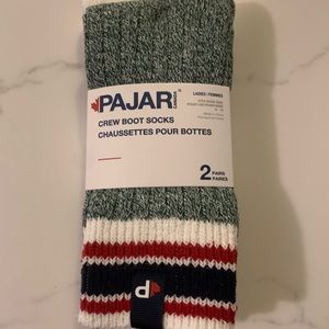 Pajar WOMEN'S CREW BOOT SOCKS 2-PACK NWT
Heather Green and Gray.